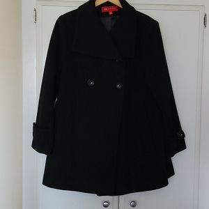 Classy black wool coat